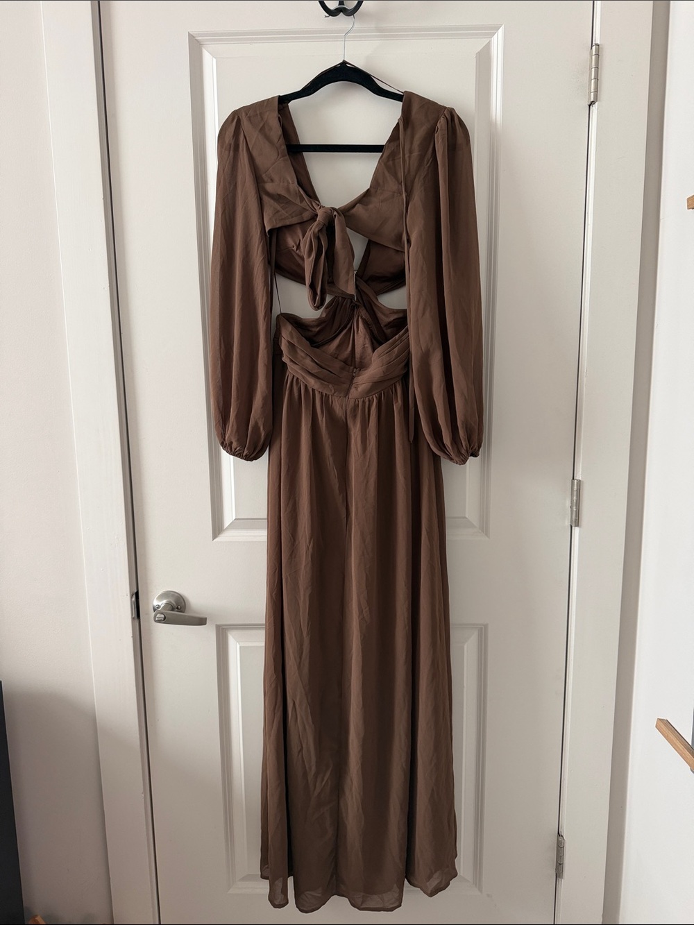 Brown Windsor Long Sleeve Maxi Dress - Picture 2 of 3